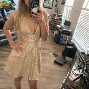 Gold dress